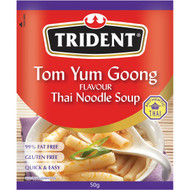 5 PACK of Trident Instant Soup Thai Tom Yum Goong With Noodle 50g