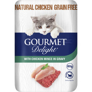 5 PACK of Gourmet Delight Chicken Mince In Gravy 80g