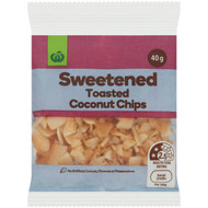 5 PACK of WW Sweetened Toasted Coconut Chip  40g