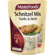5 PACK of Masterfoods Schnitzel Mix Garlic & Herb  80g