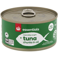 5 PACK of Essentials Tuna In Oil 185g