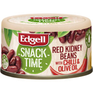 5 PACK of Edgell Snack Time Red Kidney Bean & Chili 70g