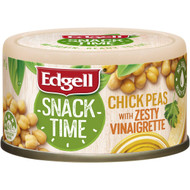 5 PACK of Edgell Snack Time Chickpeas With Zesty Vinaigrette 70g