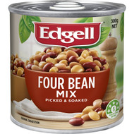 5 PACK of Edgell Four Bean Mix Mix 300g