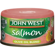 5 PACK of John West Salmon Tempters In Olive Oil 95g