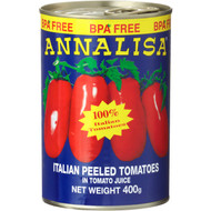 5 PACK of Annalisa Tomatoes Peeled 400g