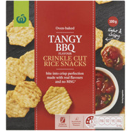 5 PACK of WW Crinkle Cut Rice Crackers Bbq 100g