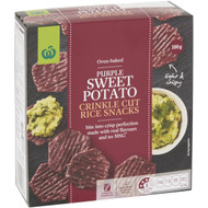 5 PACK of WW Rice Crackers Purple Sweet Potato 100g