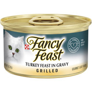 5 PACK of Fancy Feast Cat Food Turkey Feast In Gravy Grilled 85g
