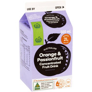 5 PACK of WW Orange & Passionfruit Concentrate 500ml