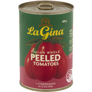 5 PACK of La Gina Peeled Tomatoes 400g