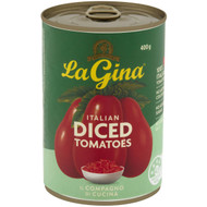 5 PACK of La Gina Diced Tomatoes 400g