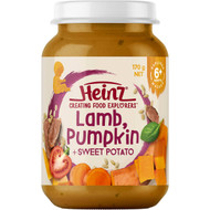 5 PACK of Heinz Lamb Pumpkin & Sweet Potato Baby Food Jar 6+ Months 170g