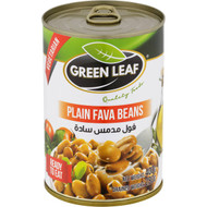5 PACK of Green Leaf Plain Fava Beans Medammas 400g