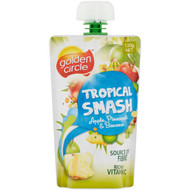 5 PACK of Golden Circle Tropical Smash Puree Apple Pineapple & Banana 120g
