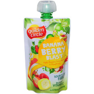 5 PACK of Golden Circle Puree Banana Berry Blast 120g