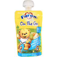 5 PACK of Farex On The Go 4 Months+ Pear & Apricot Rice 120g