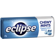 5 PACK of Eclipse Chewy Mints Peppermint Tin Peppermint 27g