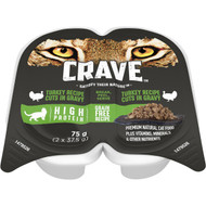 5 PACK of Crave Turkey In Gravy Wet Cat Food 75g