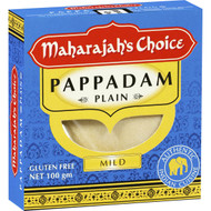 5 PACK of Maharajah's Choice Plain Pappadams 100g
