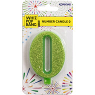 5 PACK of Korbond Party Candle Metallics Number 0 19g