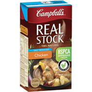 5 PACK of Campbell's Real Chicken Liquid Stock Salt Reduced 500ml