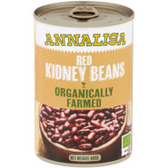 5 PACK of Annalisa Organically Farmed Red Kidney Beans 400g