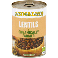 5 PACK of Annalisa Organically Farmed Lentils 400g