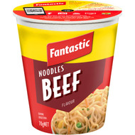 5 PACK of Fantastic Beef Noodle Cup 70g