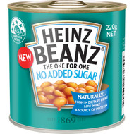 5 PACK of Heinz Baked Beans No Added Sugar 220g