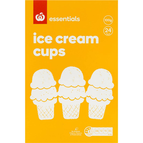 Essentials Ice Cream Cone Cups 24 pack