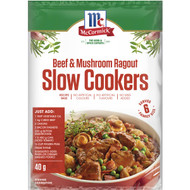 5 PACK of Mccormicks Slow Cookers Beef & Mushroom 40g