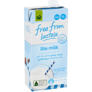 5 PACK of WW Free From Lactose Lite Milk 1l