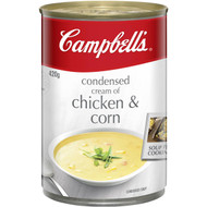5 PACK of Campbell's Canned Soup Cream Of Chicken & Corn 420g