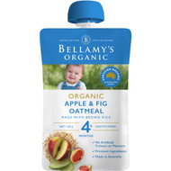 5 PACK of Bellamy's Organic Apple & Fig Oatmeal 4 Months 120g