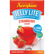 5 PACK of Aeroplane Jelly Lite Strawberry 2x9g