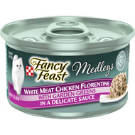 5 PACK of Fancy Feast Medleys White Meat Chicken Delicate Sauce 85g
