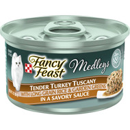 5 PACK of Fancy Feast Medleys Tender Turkey Tuscany Savory Sauce 85g