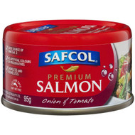 5 PACK of Safcol Salmon Tomato & Onion 95g