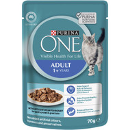 5 PACK of Purina One Wet Cat Food Pouch Ocean Fish 70g