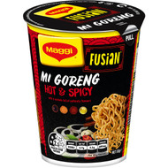 5 PACK of Maggi Fusian 2 Minute Instant Mi Goreng Noodle Hot & Spicy Cup 65g