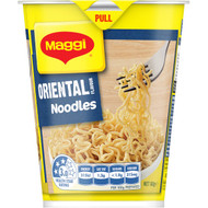 5 PACK of Maggi 2 Minute Instant Cup Noodle Oriental 60g