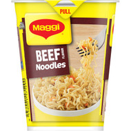 5 PACK of Maggi 2 Minute Instant Cup Noodle Beef 58g
