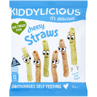 5 PACK of Kiddylicious Cheesy Straws 12g
