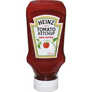 5 PACK of Heinz Top Down Tomato Ketchup 220ml