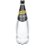 5 PACK of Schweppes Soda Water 1.1l