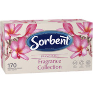 5 PACK of Sorbent Frangipani Fragrance Collection Facial Tissue 170 pack