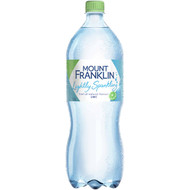5 PACK of Mount Franklin Lightly Sparkling Water Lime 1.25l
