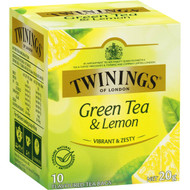 5 PACK of Twinings Green Tea & Lemon Bags 10 pack