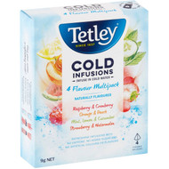 5 PACK of Tetley Cold Infusions 4 Flavour Multipack 4 pack